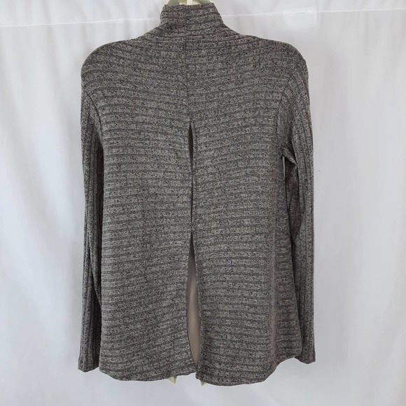 Renee C Long Sleeve Gray Lightweight Mock Neck Sweater, Small - Picture 2 of 13